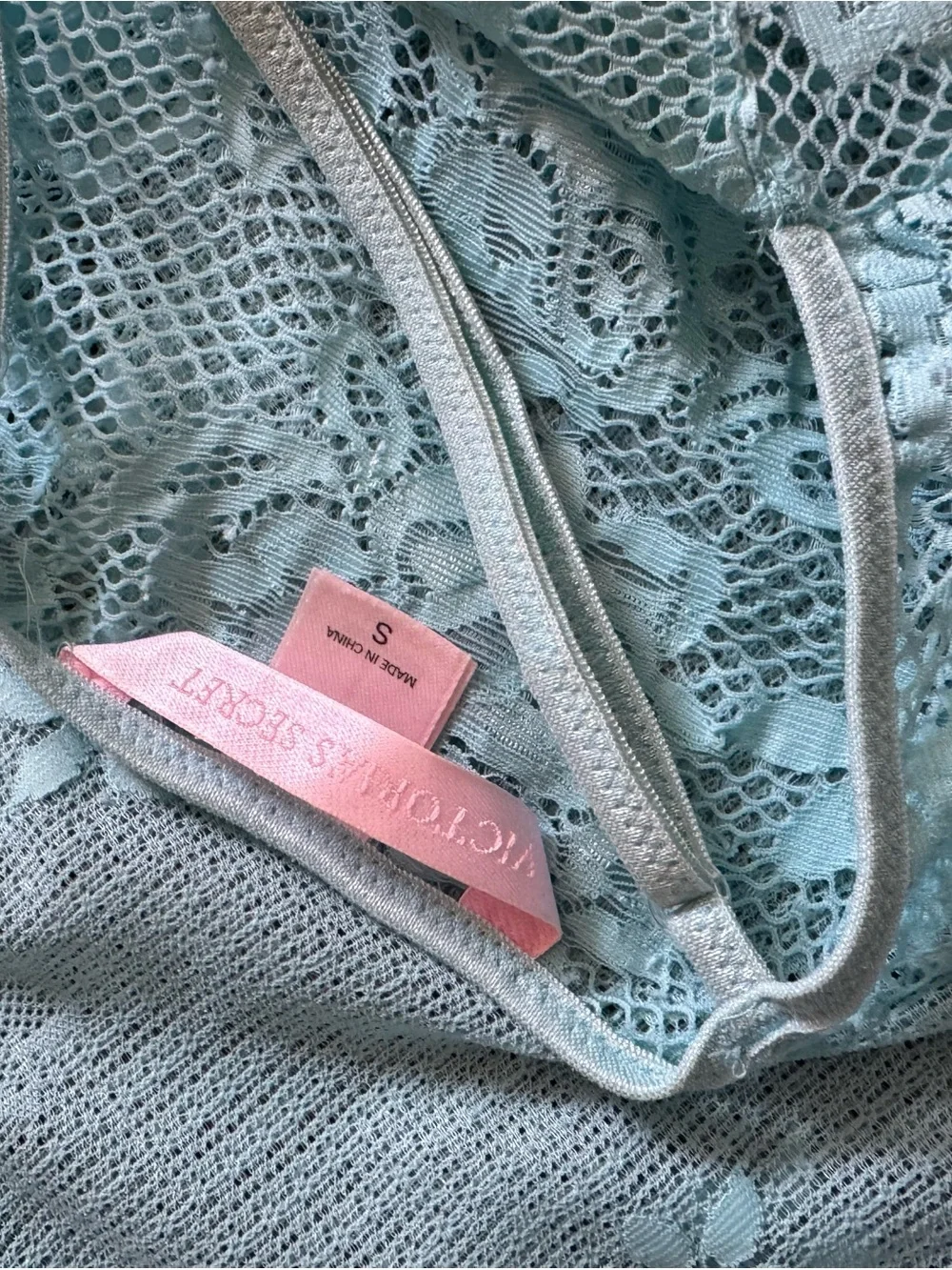 Victoria's Secret Turquoise Lace Chemise